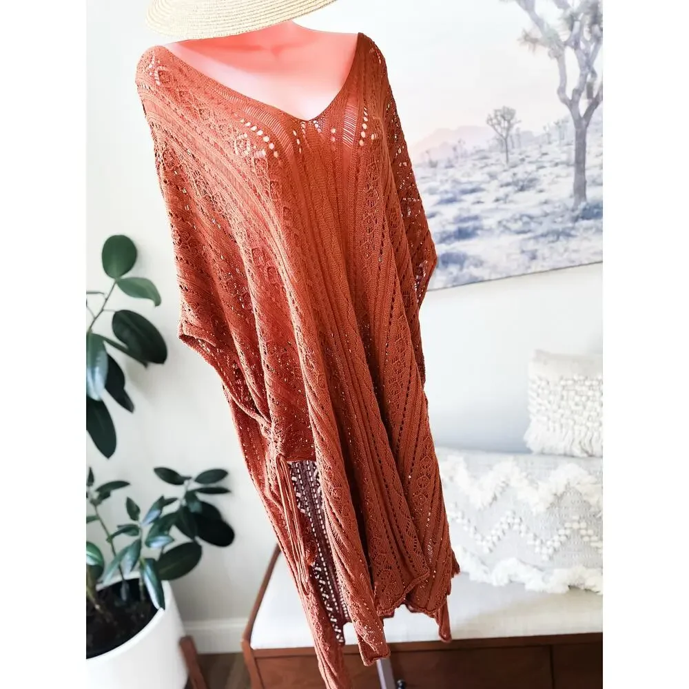 Where the Desert Meets the Sea boho Wanderlust ultra slouchy knit coverup